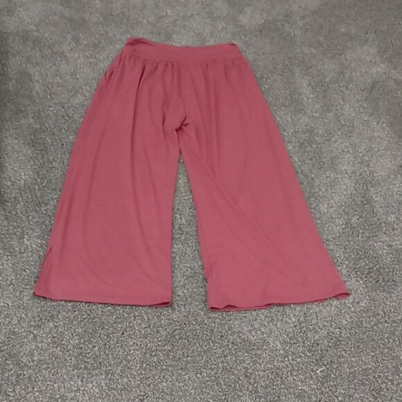 UEU Dusty Pink Wide-Leg High Waisted Cozy Pull On Yoga Pants Size XXL NWT - Picture 2 of 2